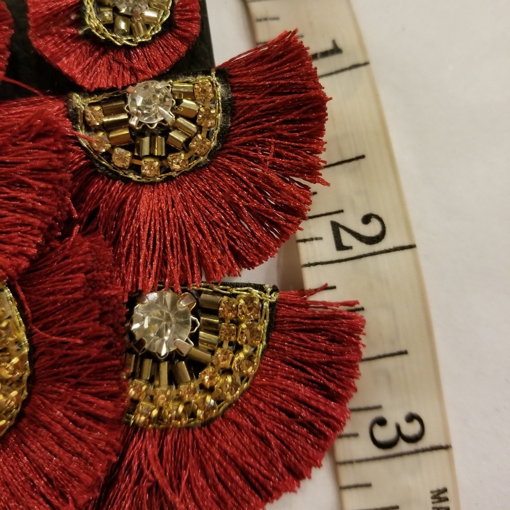 Tassel Statement Earrings - Picture 3 of 3